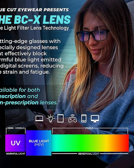 Blue Light Blocking Glasses For Men/Women Anti-Fatigue Computer Monitor Gaming Glasses Reduce Eye Strain Game Glasses