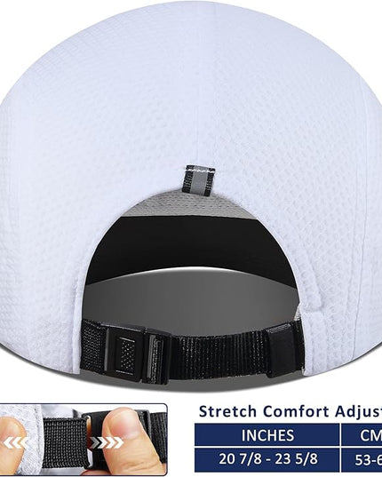 GADIEMKENSD Women's Race Day Running Cap Performance Mesh Hat - Excellent Ventilation, Lightweight, Reflective Safety