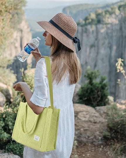 Valleycomfy Corduroy Tote Bag for Women Travel Crossbody Bag Purse Women Shoulder Bags Work Handbags Everyday Hobo Bag