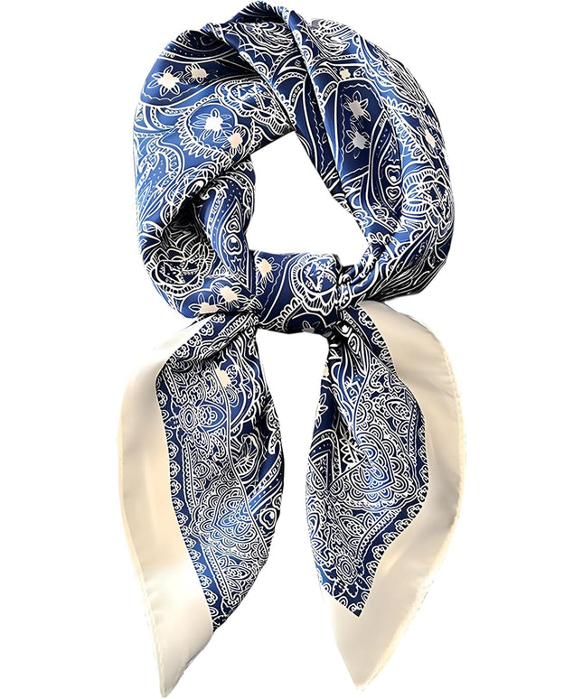 Head Bandanas Scarf for Women Silk Satin Hair Scarf Lightweight Vintage Fashion Square Neck Scarves Gift