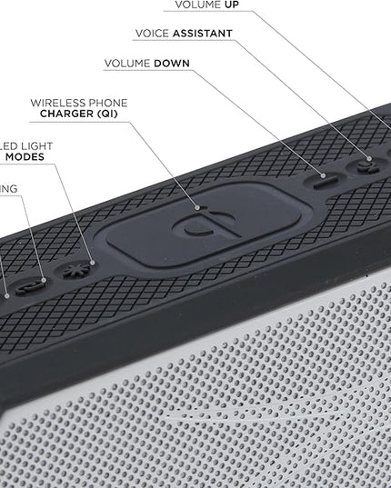 Altec Lansing - Portable Bluetooth Speaker HYDRABLAST 2.0, Waterproof IP67, 20W Output Power, Magnetic Bluetooth Speaker (Raiders)