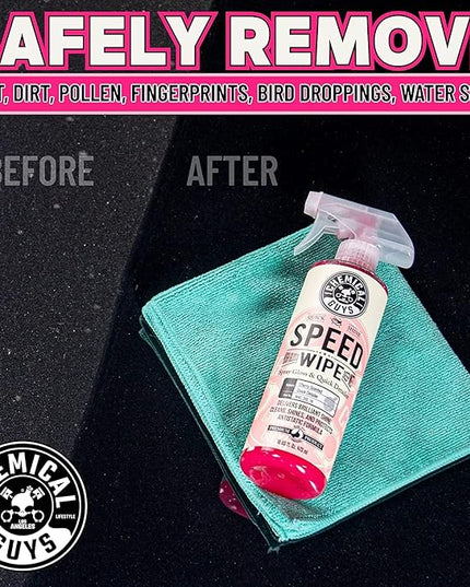 Chemical Guys Speed Wipe Quick Detailer, Safe for Cars, Trucks, SUVs, Motorcycles, RVs & More, Extra Large 32 fl oz, Cherry Scent
