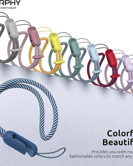 SURPHY 2 Pack Phone Lanyard for Cellphone Case, Phone Wrist Strap for Case, Cellphone Strap with 2-Color Braided, Charm Wrist Lanyard for Women and Men, Blue Jay & Gray
