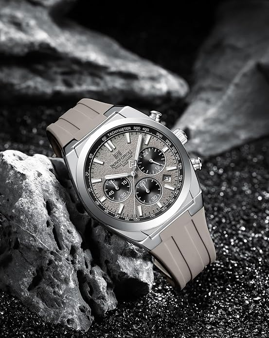 NAVIFORCE Watches for Men Multifunctional Chronograph Analog Quartz Waterproof Wirstwatch Silicone Strap Man Gifts