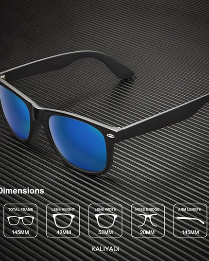 KALIYADI Polarized Sunglasses for Men and Women Matte Finish Sun glasses Color Mirror Lens UV Blocking (3 Pack)