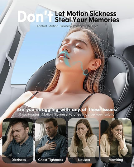 HMSDR2 32ct Motion Sickness Patches with Plant Essence – Lavender – Sea Sickness Patches for Cruise, Car, Airplane – Non-Drowsy, 72H Lasting