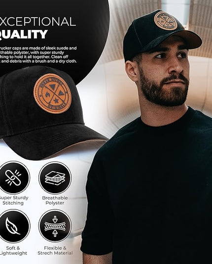 Urban Effort Mesh Back Cap - for Men and Women Baseball Hat 5-Panel Trucker Hat - Great Snapback Closure for Hunting & Hiking