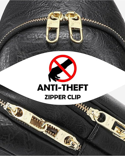 Anti Theft Crossbody Bags for Women Leather Sling Bag Cross Body Travel Purse Chest Bags Fanny Pack Gift Teen Girl