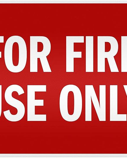 For Fire Use Only Sign, 24x30 Inches, 3M EGP Reflective .080 Aluminum, Fade Resistant, Made in USA by My Sign Center