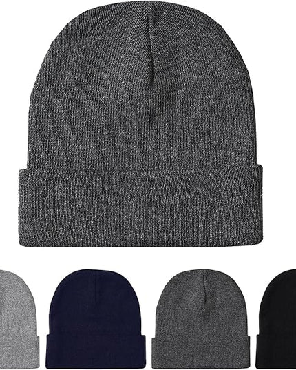 Unisex Winter Beanie – Warm Knit Hat for Men & Women, Soft Stretchy Cold Weather Cap for Outdoor, Running & Hiking