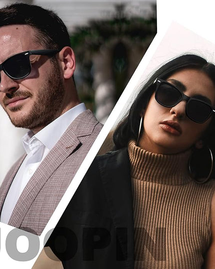 Joopin Square Sunglasses Polarized UV Protection Trendy Designer Sun Glasses Men Women