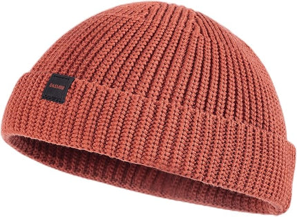 Fisherman Beanie Hats for Men Women,Knit Trawler Skull Cap,Watch Cap,Spring Fall Winter Warm Short Hats