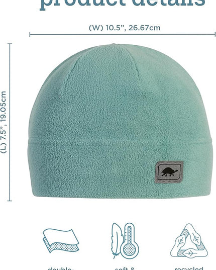 Turtle Fur Fleece Winter Beanie for Men and Women - Soft, Stretchy, Breathable Winter Hat That Won't Overheat Under Helmet