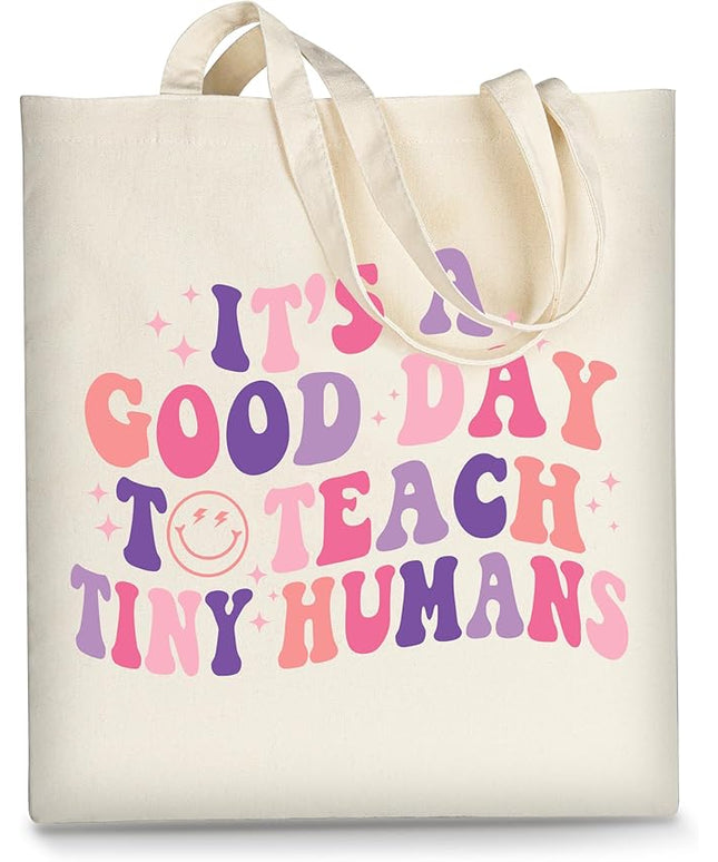 AUSVKAI Canvas Tote Bag Aesthetic for Women, Cute Cloth Cotton Bags for College Shopping Beach Grocery and Trendy Gifts