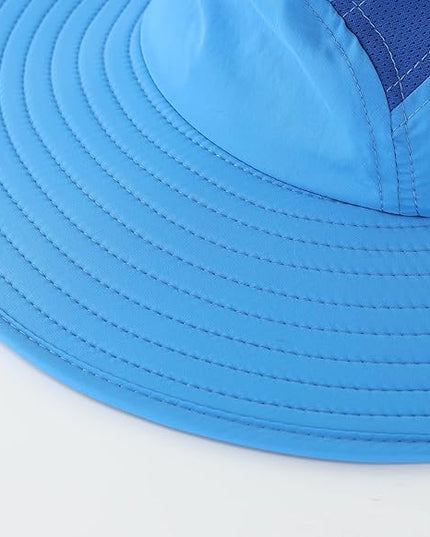 Home Prefer UPF 50+ Mens Wide Brim Fishing Hat with Neck Flap Sun Hat for Men Women Sun Protection Cap