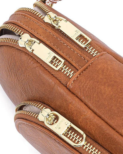 INICAT RFID Blocking Sling Bag Anti Theft Crossbody Bags Women Valentine's Day Gifts Travel Purses Vegan Leather