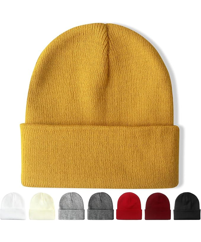 NPQQUAN Beanie for Men Women Winter Hats for Mens Beanie Cuffed Knit Beanies Skull Cap