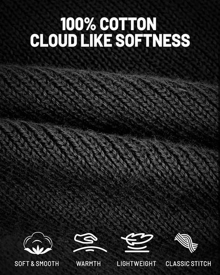 AOPREL Beanie with The Light, Unisex USB Rechargeable Headlamp Winter Knitted Cap for Men Dad Husband