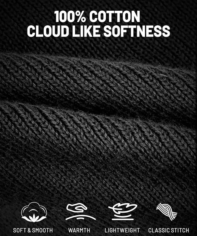 AOPREL Beanie with The Light, Unisex USB Rechargeable Headlamp Winter Knitted Cap for Men Dad Husband