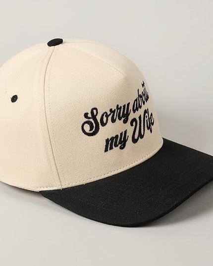 MIRMARU Two-Tone Vintage Canvas Trucker Hats for Men & Women, Adjustable Size Baseball Caps with Trendy Embroidered Design