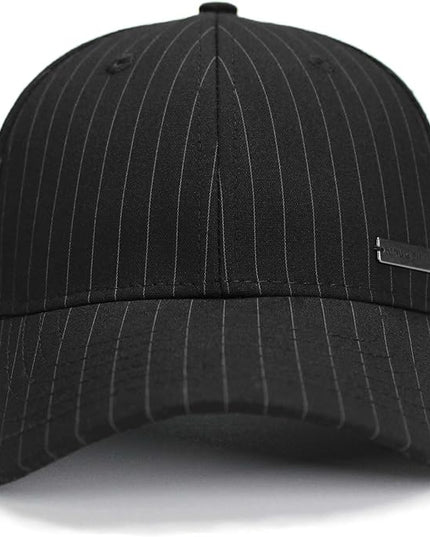 Fashion Baseball Hats for Men by King & Fifth | The Senna Baseball Cap with Low Profile & Menswear Fabric + Baseball Caps