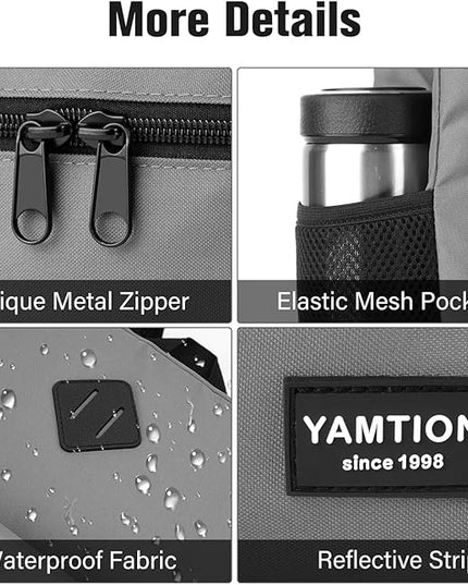 School Backpack,Unisex Classic Bookbag Teens Schoolbag with USB Port for High School College Office Work Travel
