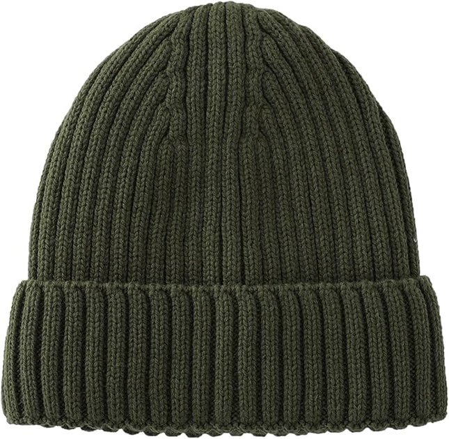 Connectyle Fleece Lined Cuffed Beanie Hat for Men Women Knitted Winter Wool Beanies Skull Cap Warm Watch Hat