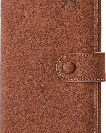RFID Blocking Passport Wallet Cover Case Travel Document Organizer for Women and Men,Travel Wallet for Credit Card