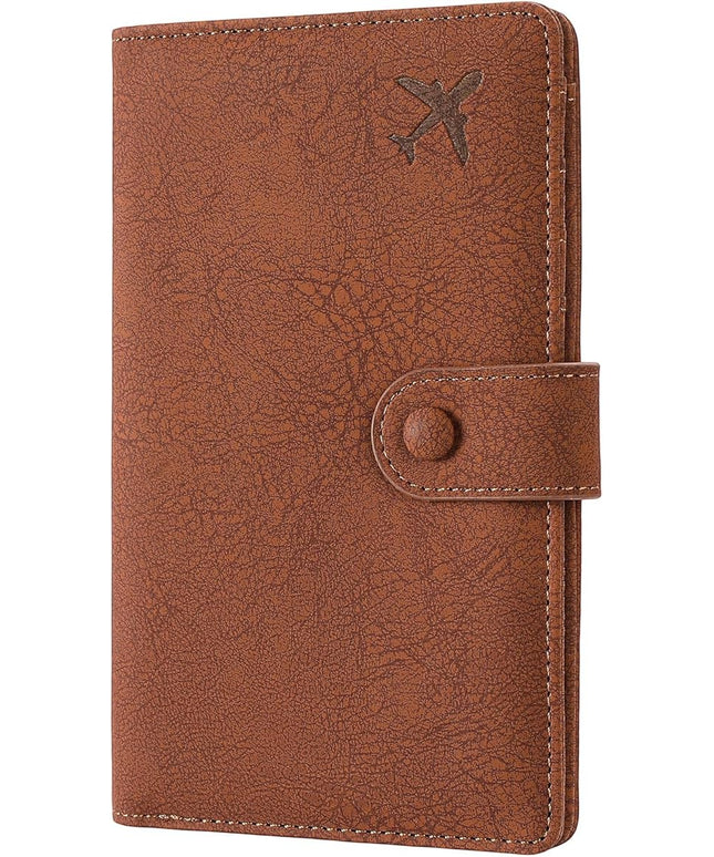 RFID Blocking Passport Wallet Cover Case Travel Document Organizer for Women and Men,Travel Wallet for Credit Card