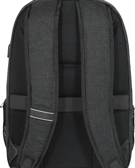 Lenovo B325 Laptop Backpack 35L – Anti-Theft, Water-Resistant, USB Charging Port, Fits 16-Inch Laptops, 2 Compartments, Luggage Strap, Travel Backpack for Work, School, Men & Women, Black