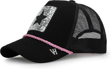 VINTAGE HAVANA Trucker Hats Women | Mesh Adjustable Snapback Hat | Men & Women Cute Trendy Fashion Baseball Cap