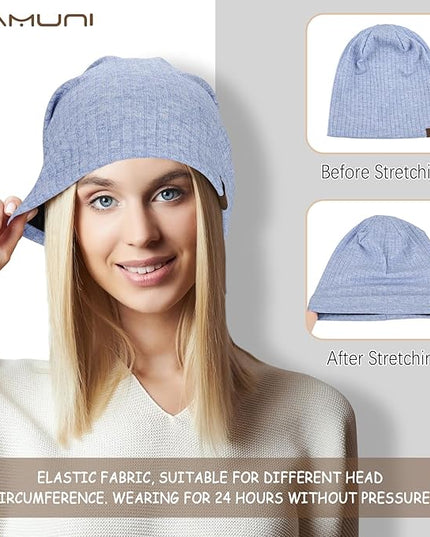 Slouchy Beanie for Men Women Soft Lightweight Running Beanie Hat Chemo Cap Skull Cap