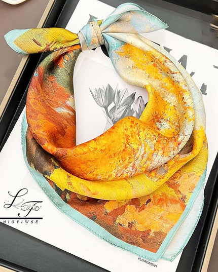Satin Bandanas Head Scarf For Women Hair Scarves Accessories Lightweight Fashion Wrap Neck Silk Sleeping Headscarf