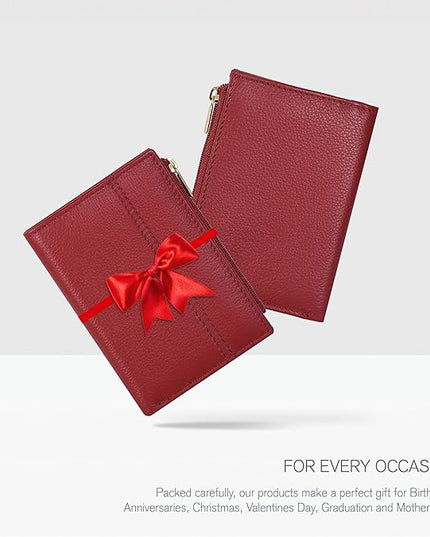 Oak Leathers Wallet For Women Full Grain Leather - Small RFID Coin Purse Credit Card & ID Holder for Ladies,Bifold Wallets for Teenager | Small, RFID, Coin Purse, for Ladies, for Teenager