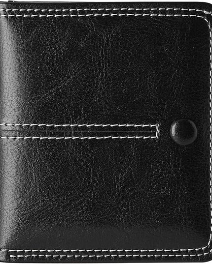 TFKGS Slim Wallet for Women RFID Wallet Women Small Wallets Woman Thin Credit Card Holder RFID Blocking Bifold Compact Pocket Ladies Leather Black Mini Purse