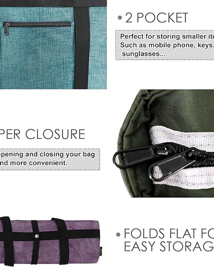 BeeGreen Cooler Bag Soft Leakproof Insulated Tote with Zipper for Beach Travel Grocery