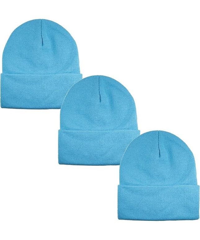 Gelante Unisex Beanie Cap Knitted Warm Solid Color