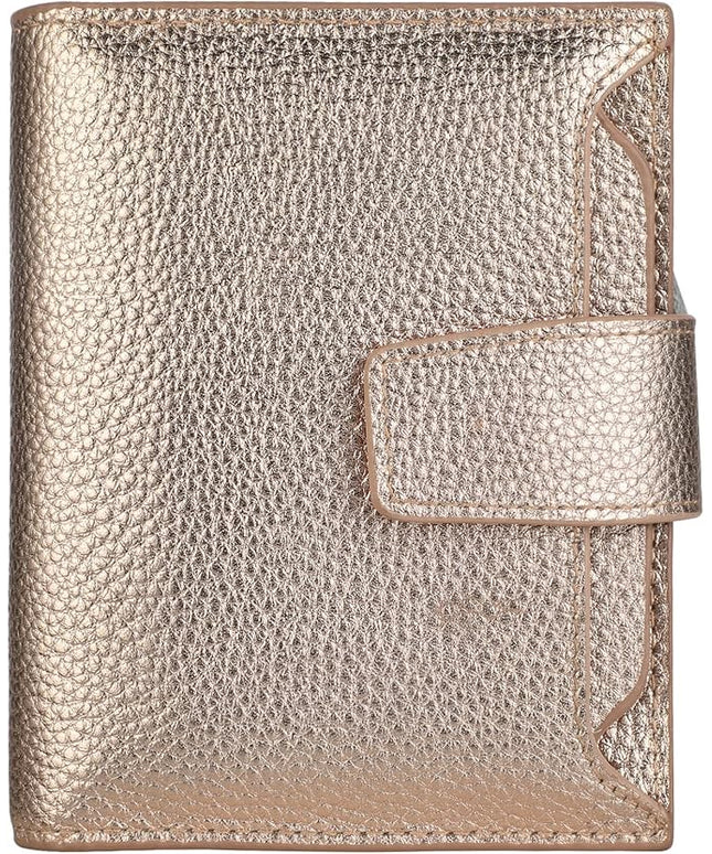 Lavemi Small Compact Women Wallet RFID Blocking Genuine Leather Bifold Purse with ID Windows