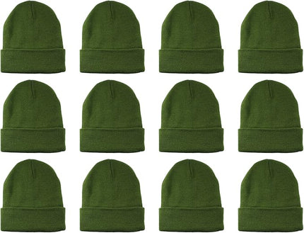 Gelante Unisex Beanie Cap Knitted Warm Solid Color and Multi-Color Multi-Packs
