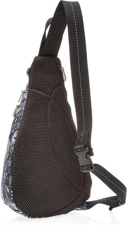 Sakroots On The Go Sling Bag for Women in Eco-Twill, Large Convertible Crossbody Backpack With Main Zipper Closer, Made From Recycled Materials - Midnight Seascape 2