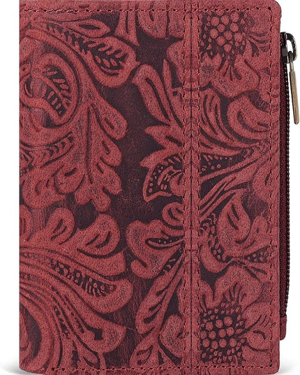 Oak Leathers Wallet For Women Full Grain Leather - Small RFID Coin Purse Credit Card & ID Holder for Ladies,Bifold Wallets for Teenager | Small, RFID, Coin Purse, for Ladies, for Teenager