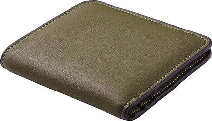 Toughergun Women’s Small Slim Leather Wallet with RFID Protection, Compact Bifold Mini Purse with Clear ID Window