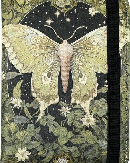 Luna Moth Passport Holder for Women and Men PU Leather Passport Cover for Travel