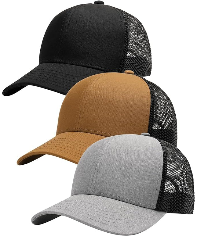 FURTALK Mens Trucker Hat Structured Mesh Baseball Cap Adjustable Classic Mens Hat