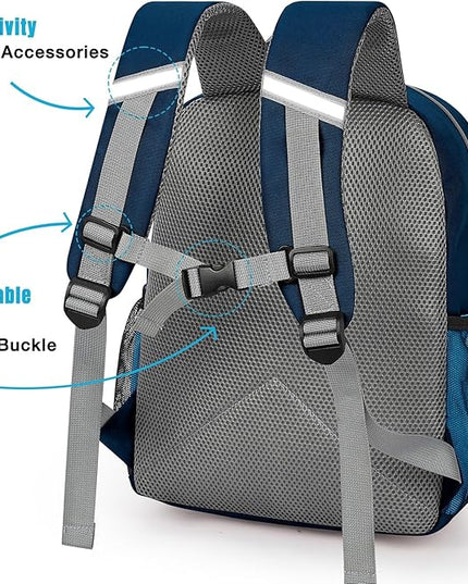 STEAMEDBUN Toddler Backpack Boy 2-4, Kids Backpack Boys, Preschool Daycare Travel Small- 12inch