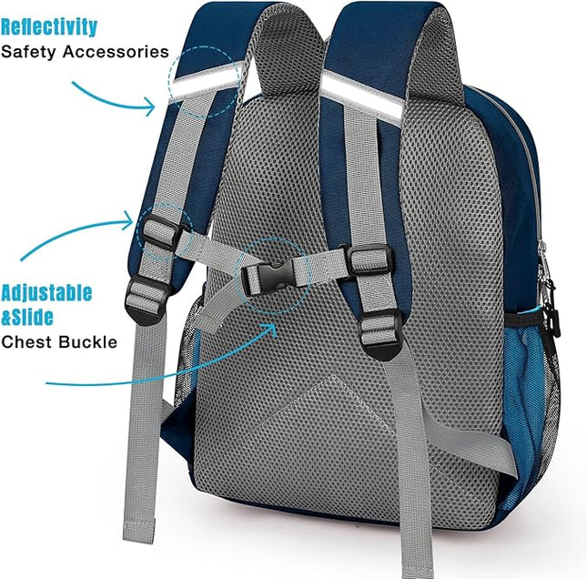 STEAMEDBUN Kids Backpack Boy 4-6, Boys Backpack for Elementary Kindergarten School - 15inch