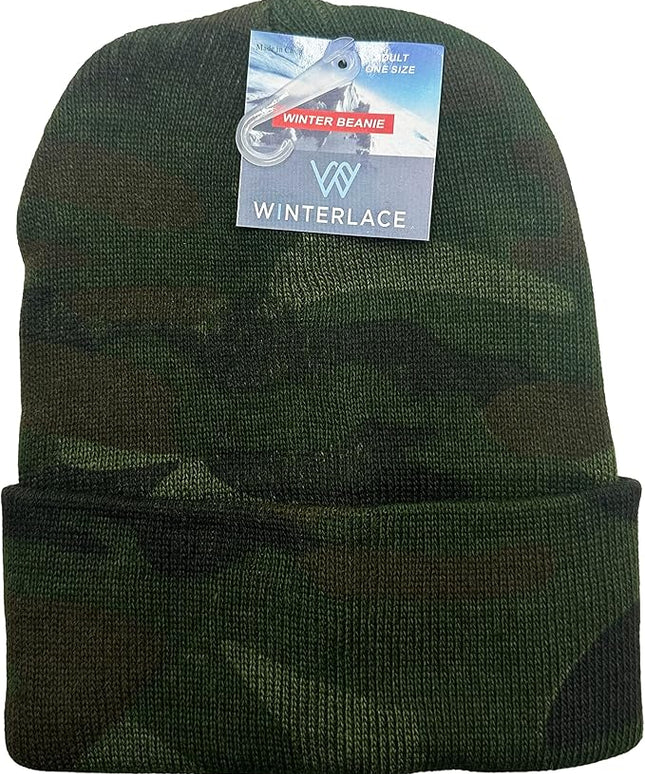 12 Pack Winter Beanie Hats for Men Women, Warm Cozy Knitted Cuffed Skull Cap, Wholesale