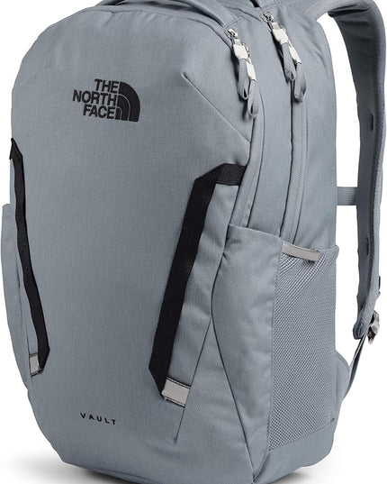 THE NORTH FACE Vault Everyday Laptop Backpack | Commuter Travel Bag with Water-Repellent Finish, Spacious Main Compartment, Mid Grey Dark Heather/TNF Black, OS