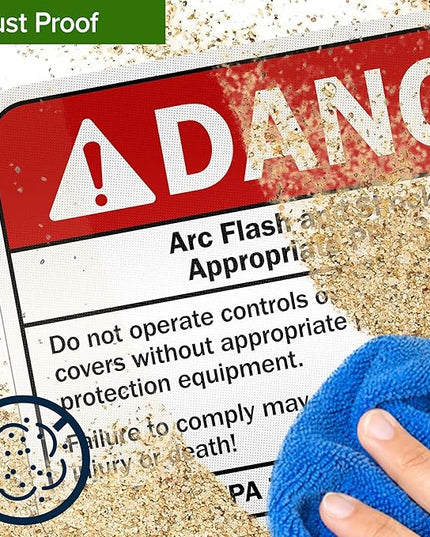 Danger Arc Flash And Shock Hazard Appropriate PPE Required Sign, 12x18 Inches, 3M EGP Reflective .063 Aluminum, Fade Resistant, Made in USA by My Sign Center
