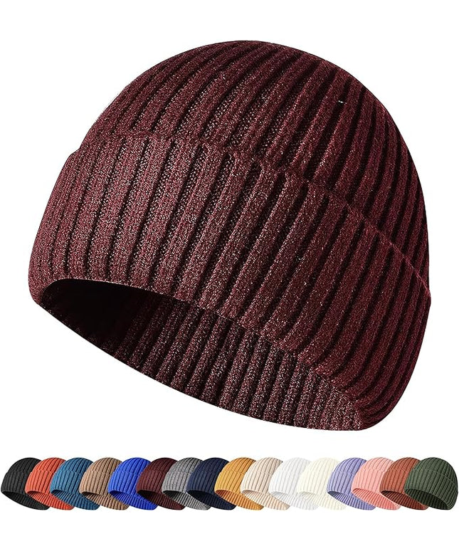 HiRui Knit Beanie for Men Women Kids, Winter Hats Warm Classic Daily Skull Caps